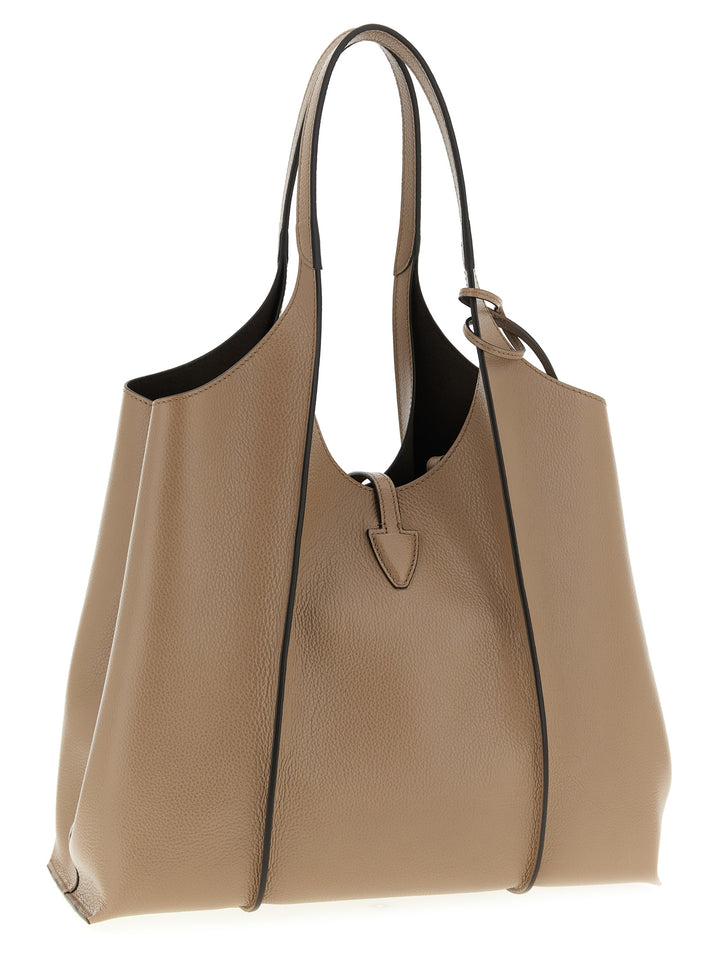 Tod'S T Timeless Shoulder Bags - Beige | 694541473cab9a72e09be54a5becb403991eeef4