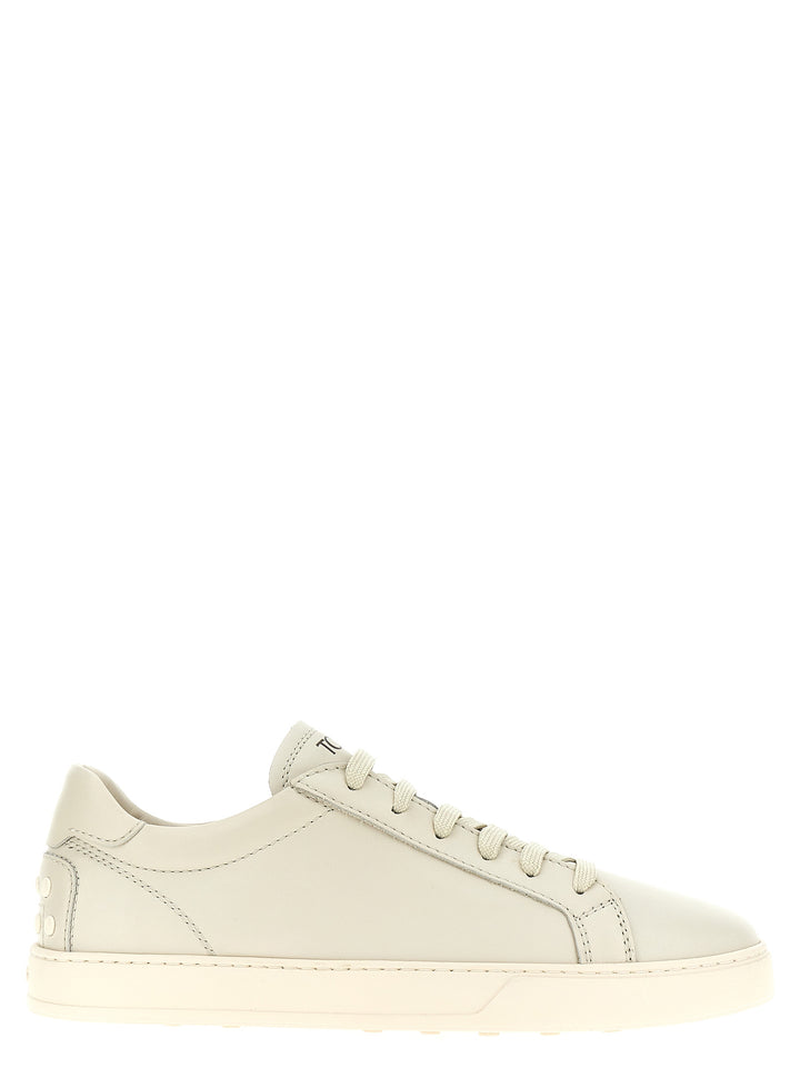 Tod'S Allacciata Cassetta Sneakers - White | 736a8eec9909f25182390e50d1ed4bbd52538921