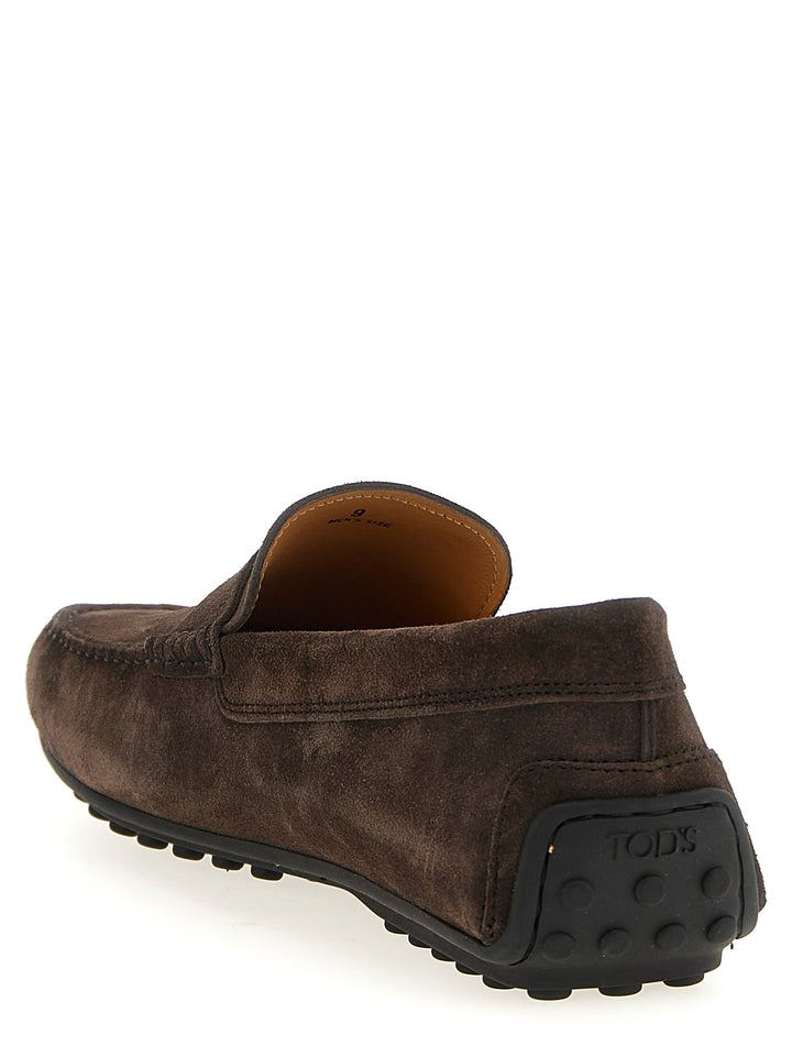 Tod'S City Gommino Loafers - Brown | 534a682812a277491bd351bd38d191fa13acdead