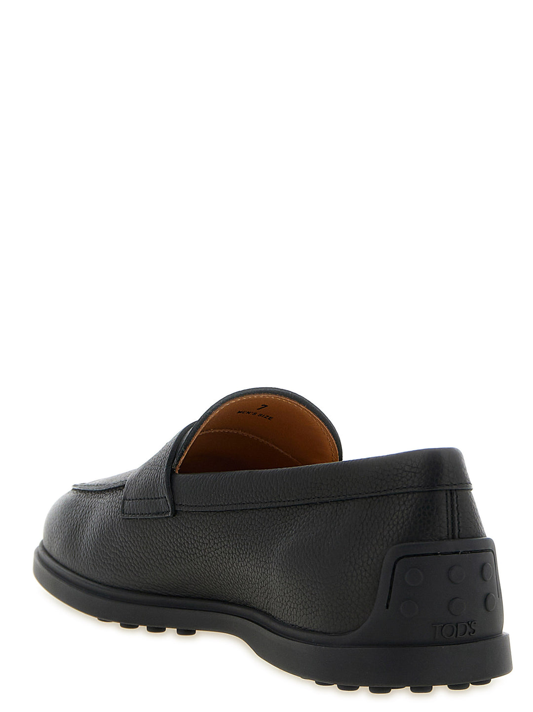 Tod'S Hammered Leather Loafers - Black | 6ab897b44bf67daf6348ee4e61c3897560d72c56