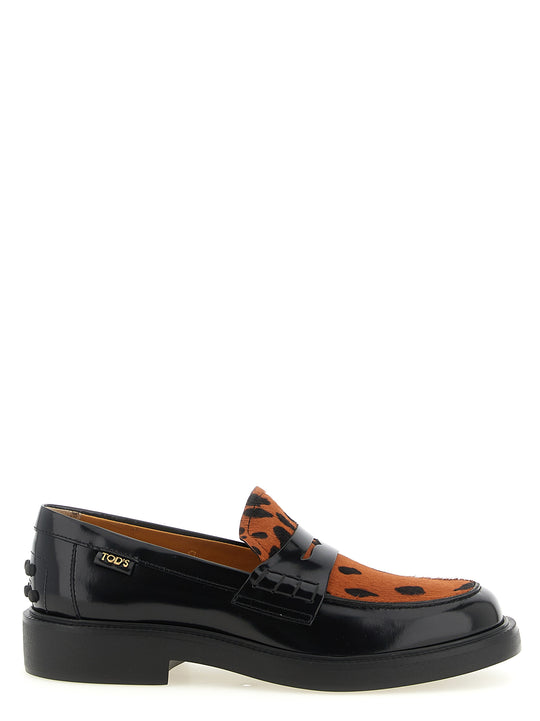 Pony Hair Loafers Black