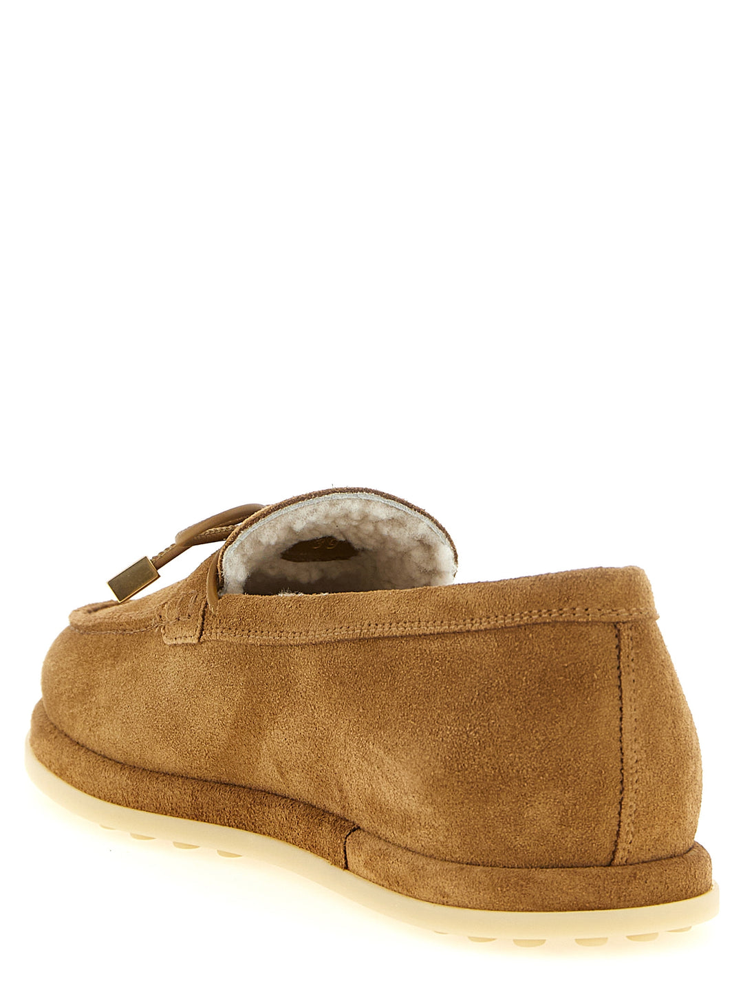 Tod'S Suede Loafers - Beige | 0ac34550118086a2d9776ca5766d62be4a39ad73