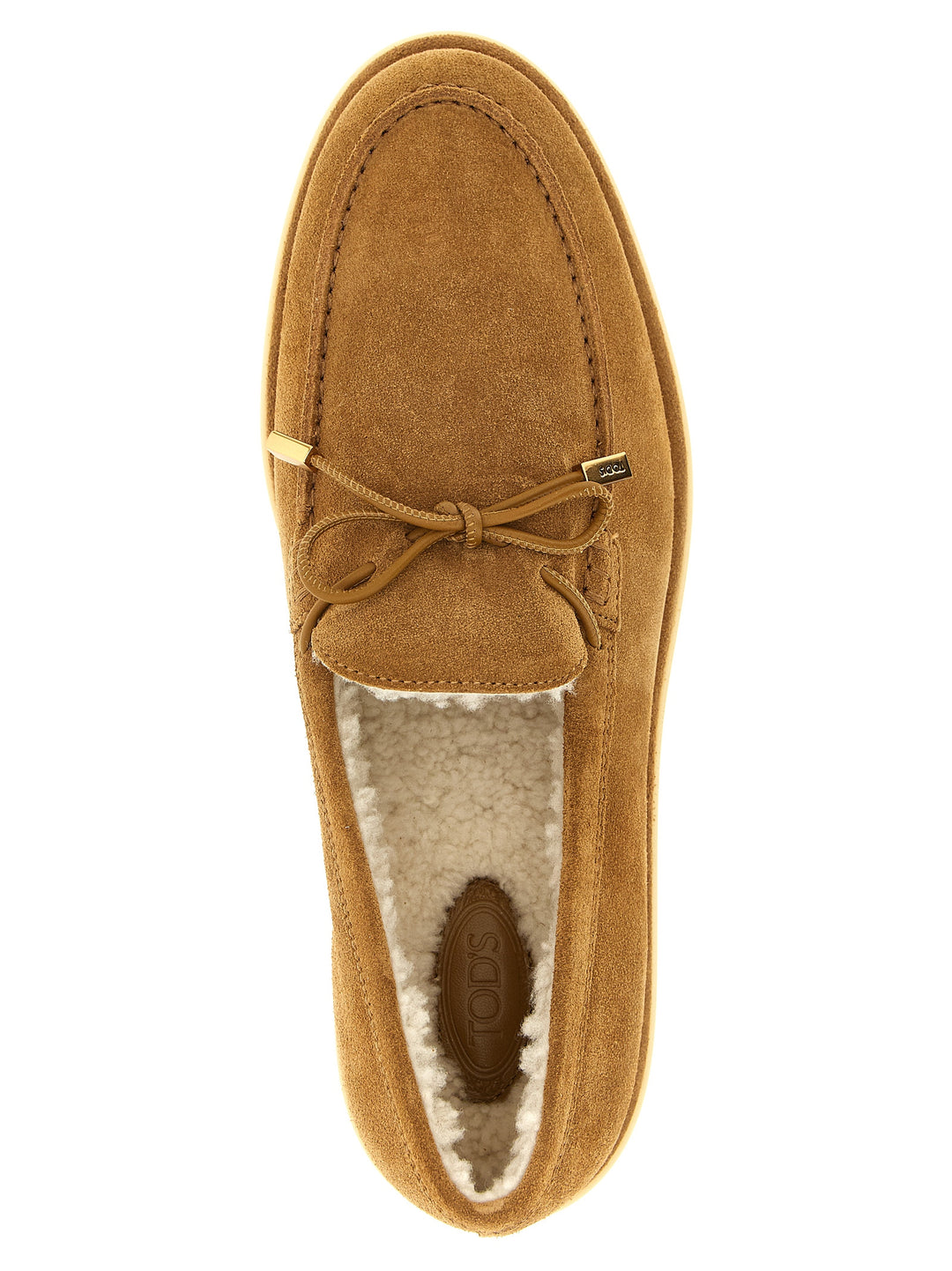 Tod'S Suede Loafers - Beige | f5216cc33ddfe697706cd7ef8be94c896b9bfb16
