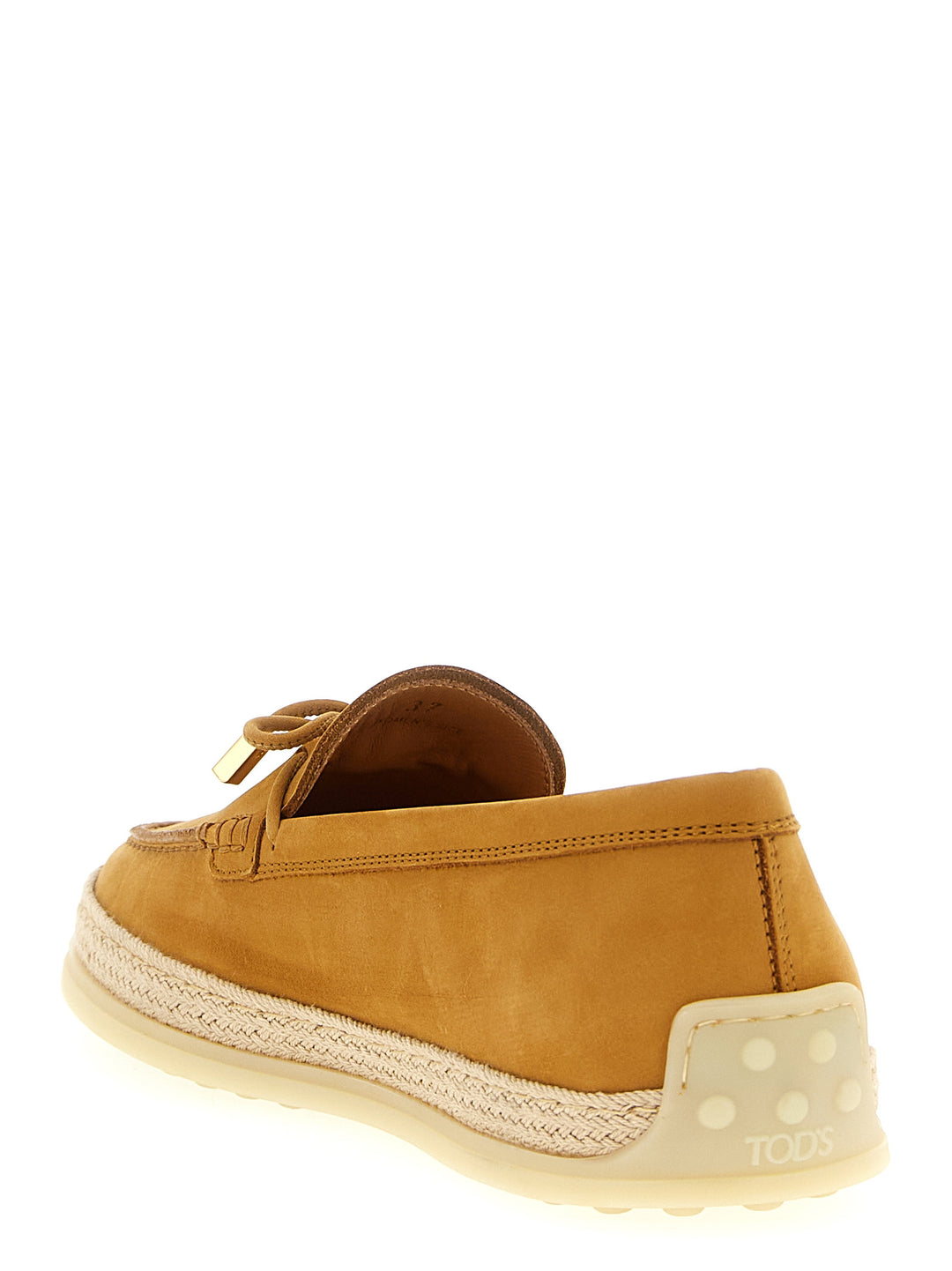 Tod'S Gomma Rafia 92k Loafers - Beige | ee4869fd6f1b7b28d266c4ccf8cc3350e74e2fac