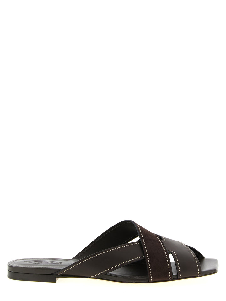 Tod'S Weaved Sandals - Brown | b9ef172b60e492158aee0a9a20cd0a1a1e83a7a6