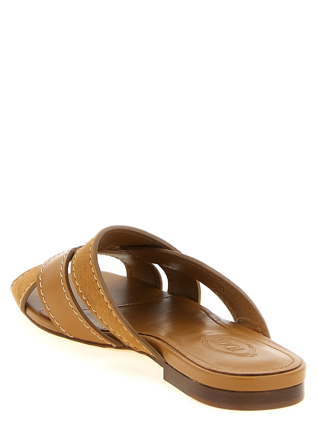 Tod'S Suede Leather Sandals - Beige | 0e6e02e754c2e6771440cd980afca80fd5e4496b