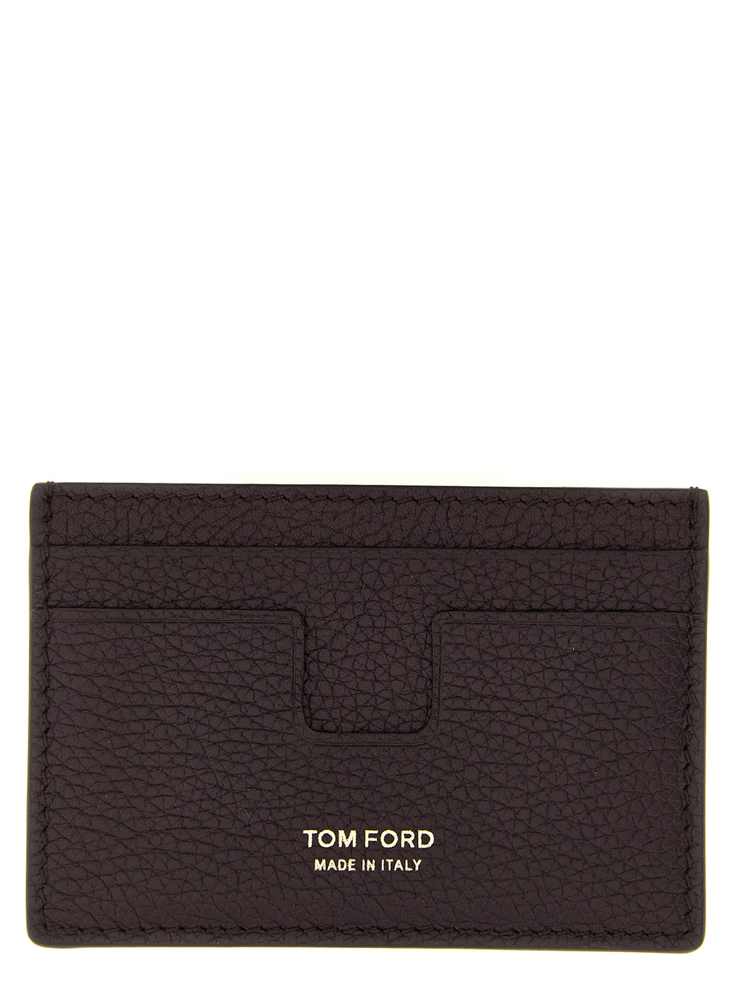 Tom Ford Logo Leather Cardholder Wallets and Card Holders - Bordeaux | e2a802c89ab6c49fb882719f77818901393bfa97