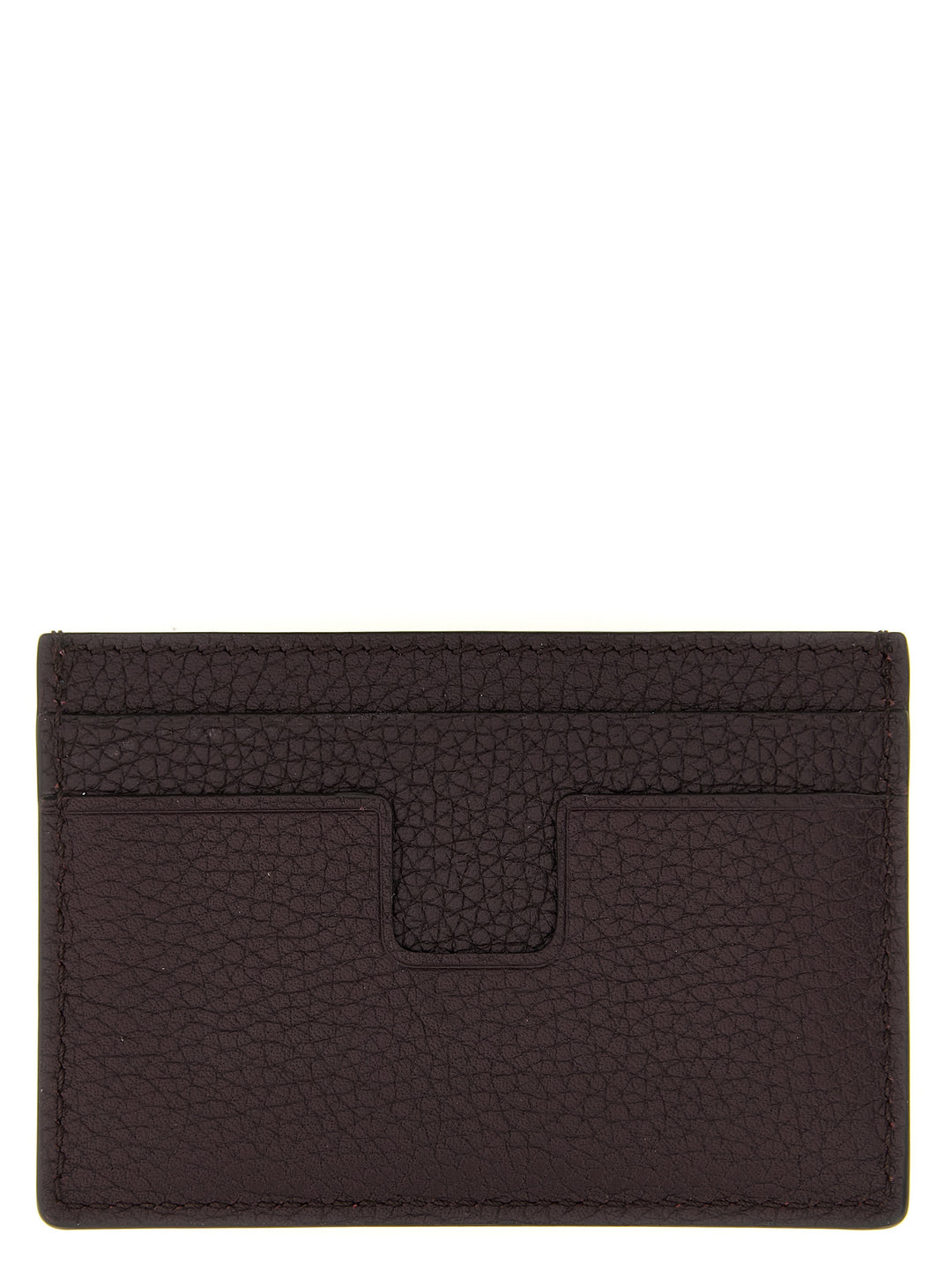 Tom Ford Logo Leather Cardholder Wallets and Card Holders - Bordeaux | 5f51873f34c847f907c2542ee5c33d77c1aa5299