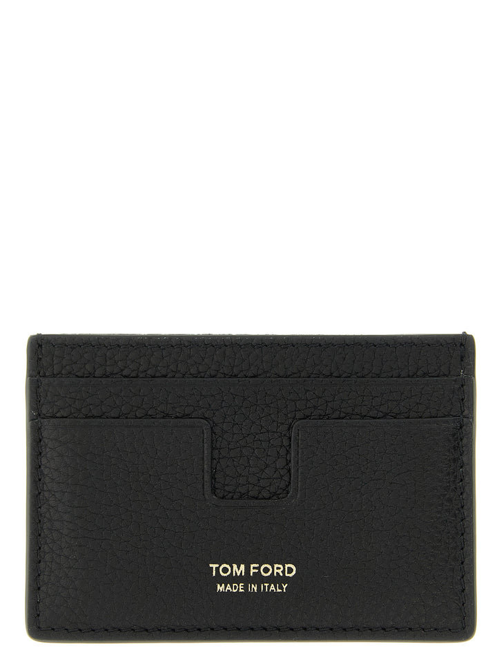 Tom Ford Hammered Card Holder Wallets and Card Holders - Black | 22dbf105fbbec2cb92624b8b12a212b276295b92
