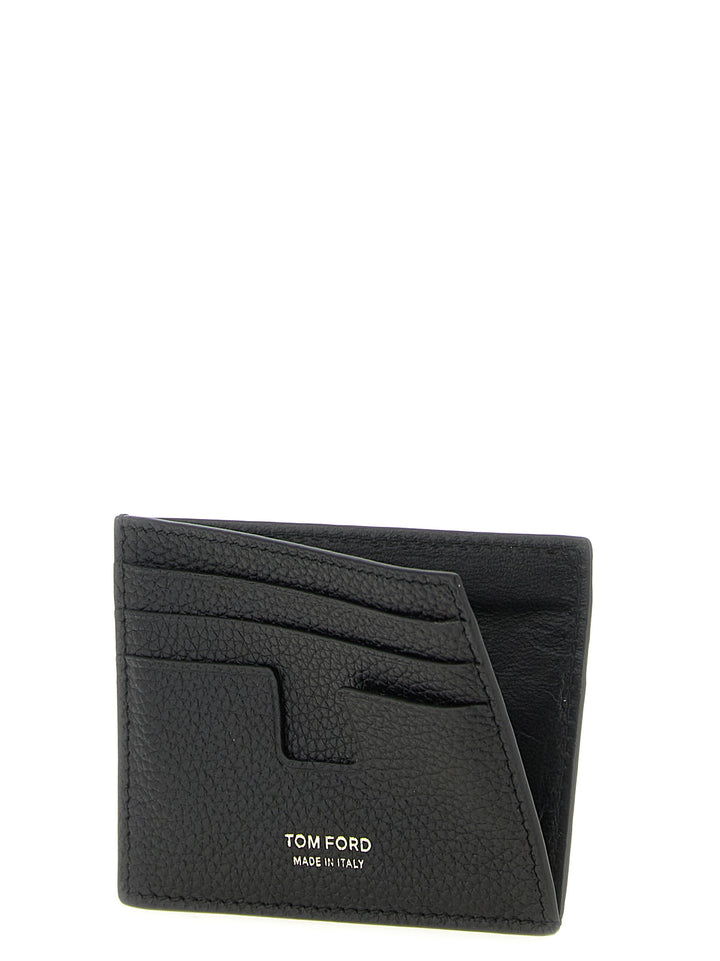 Tom Ford T Line Wallets and Card Holders - Black | 9db89b6c3d917736117f425bed401a3201ea1979