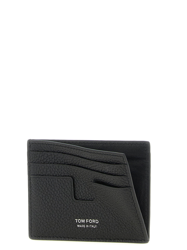 Tom Ford T Line Wallets and Card Holders - Black | 1d7dcffc69b2442879bba9ef256f57f898d33b12