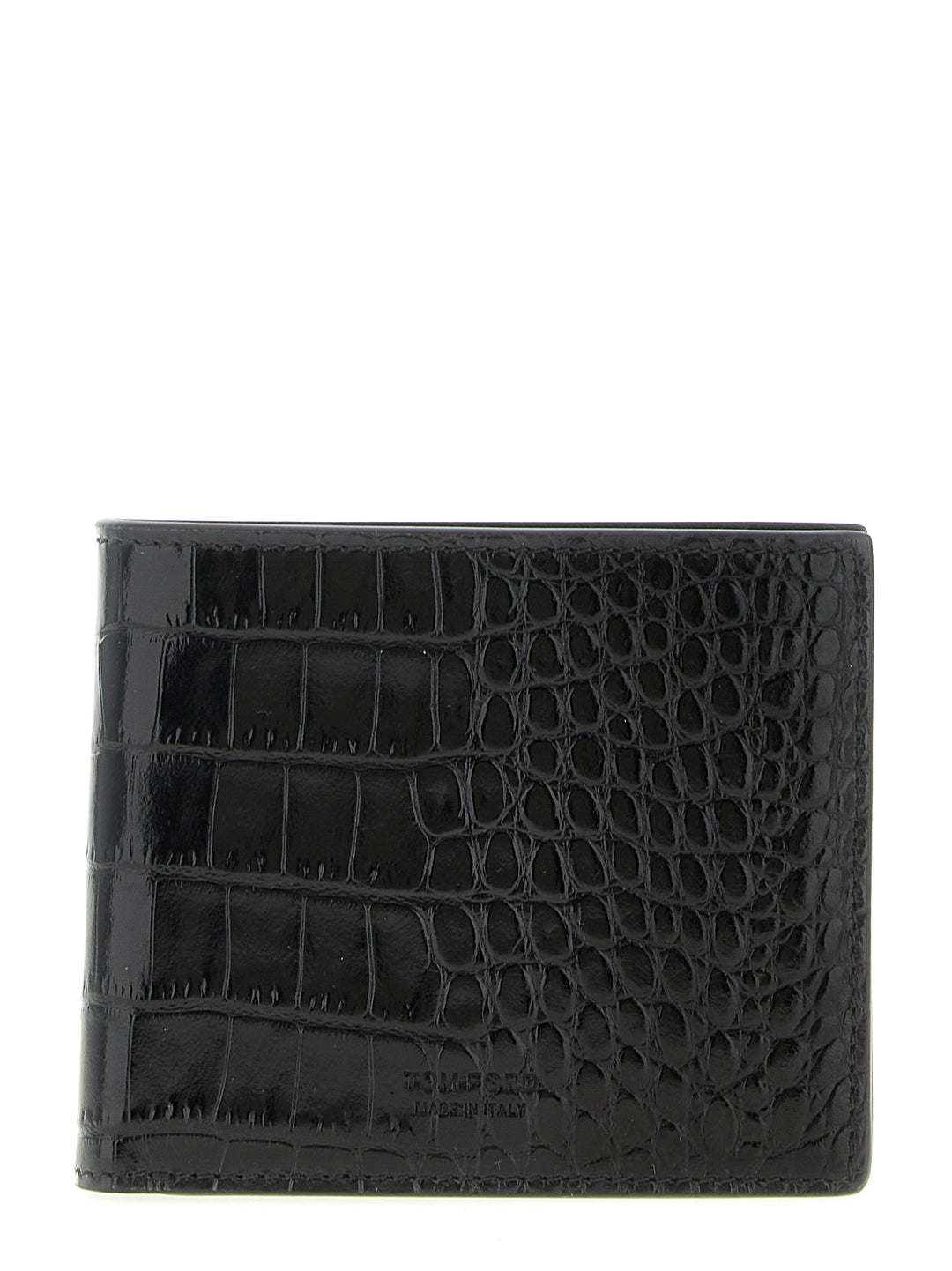 Tom Ford Crocodile Wallet Wallets and Card Holders - Black | 6863e9b48b0d4379f9b074fd7c3d565f4258f17c