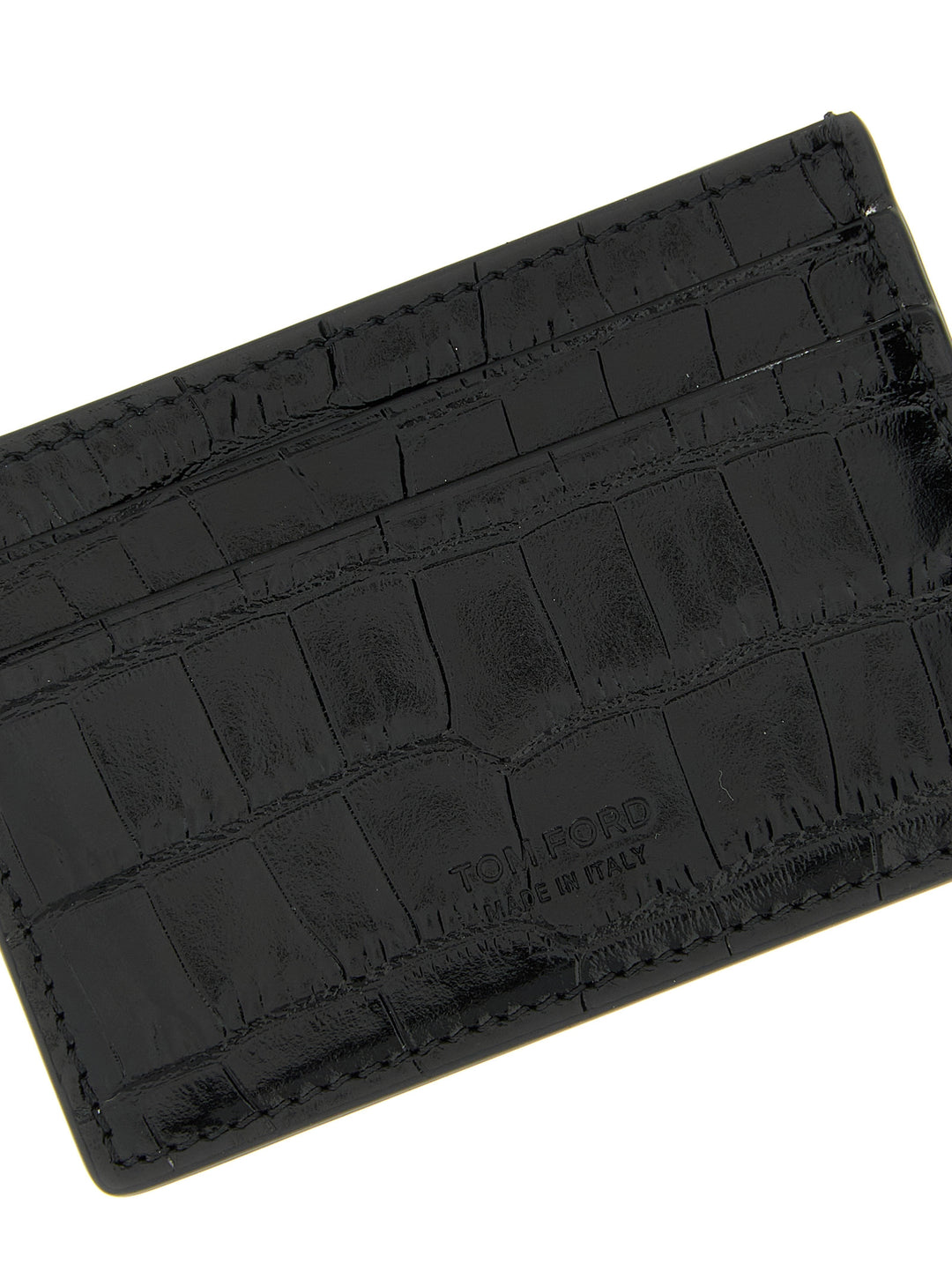 Tom Ford Crocodile Card Holder Wallets and Card Holders - Black | d89c6d168b86e07a3b7a542bec2e1d222f5d7f3b