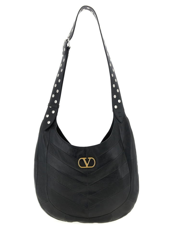 Valentino Garavani Hoboho Shoulder Bags - Black | 156097555724e6ff83e0bfaaff5fc0fdbe62c659