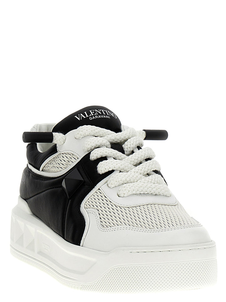 Valentino Garavani One Stud Xl Sneakers - White/Black | d6917d9f2d397110b3c03c10c8fde8082aeaa96c