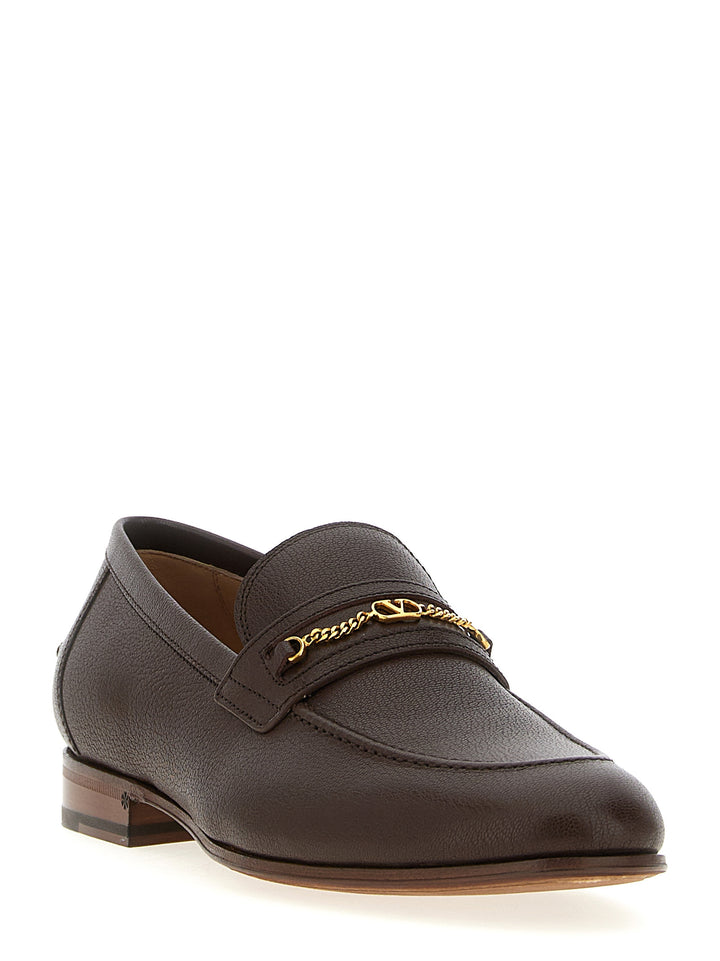 Valentino Garavani Vlogo Signature Loafers - Brown | ead06c621262875c20c01f872201a8a1ed57031d
