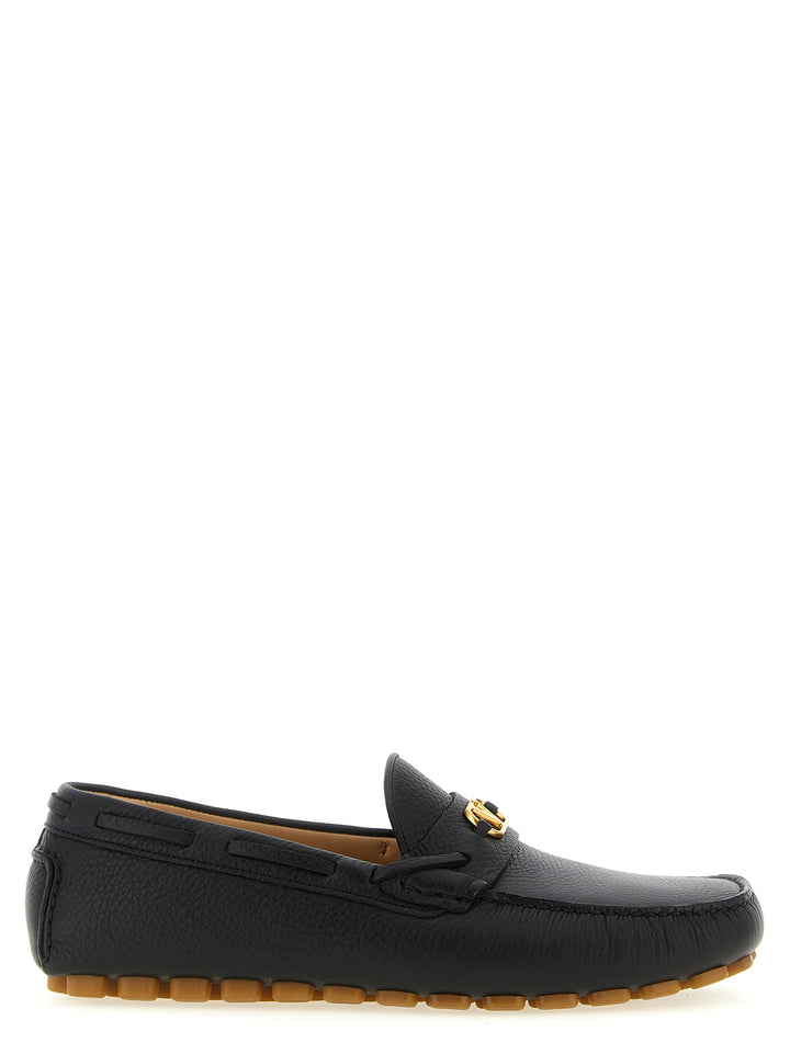 Valentino Garavani Driver Fastaway Loafers - Black | 4df5d23247fee856032c712c732840372ad824cd
