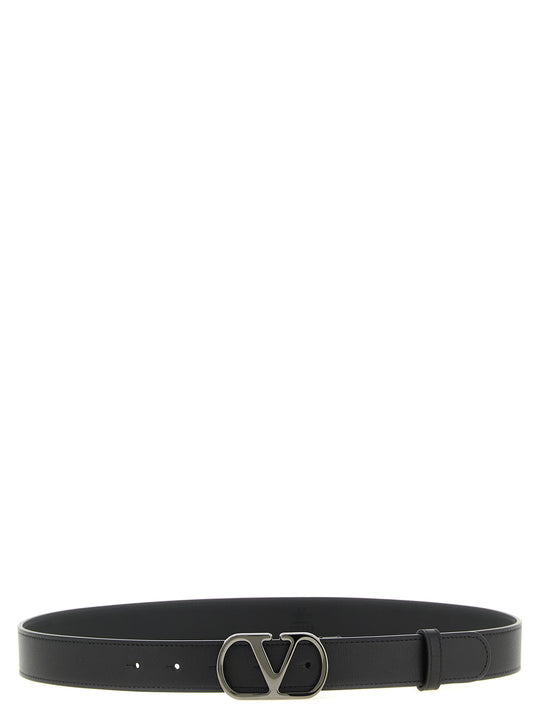 Valentino Garavani Vlogo Signature Belt Belts Black