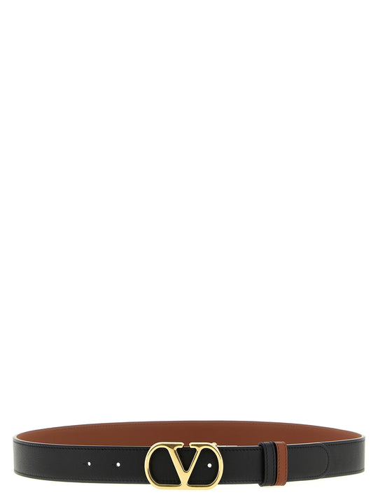 Valentino Garavani Vlogo Reversible Belt Belts Black