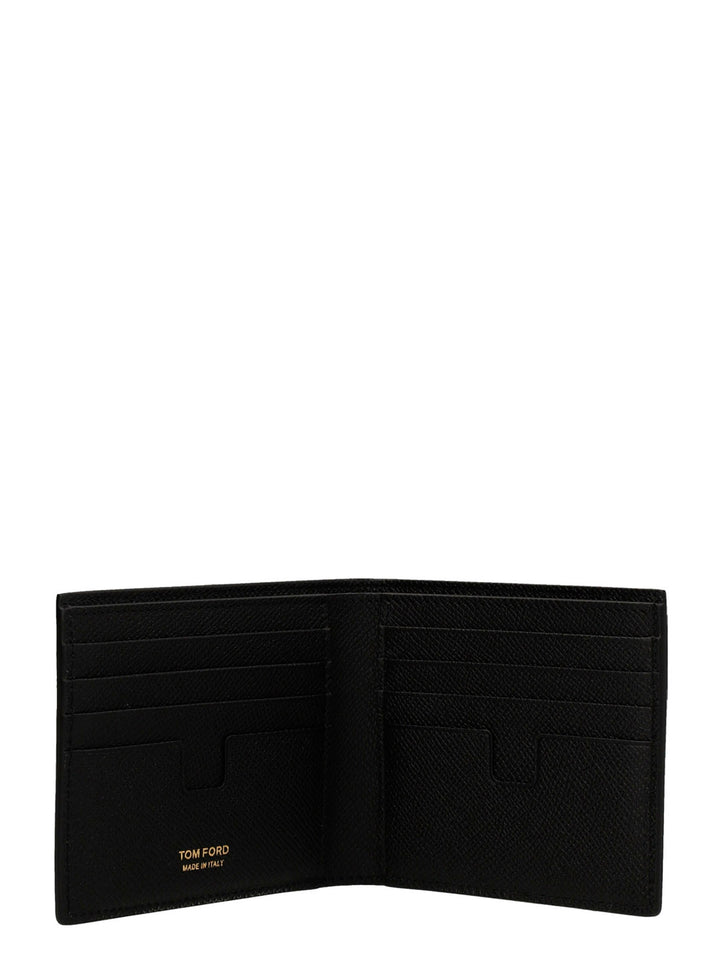 Tom Ford Logo Leather Wallet Wallets and Card Holders - Black | 49c5e027b2529c5d1c5abf43521f2a6af4dfd9e2
