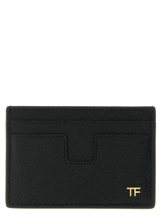 Small Grain Leather Cardholder Wallets And Card Holders Black
