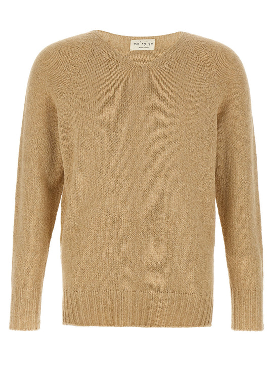 Bouclé Sweater Sweaters And Cardigans Beige