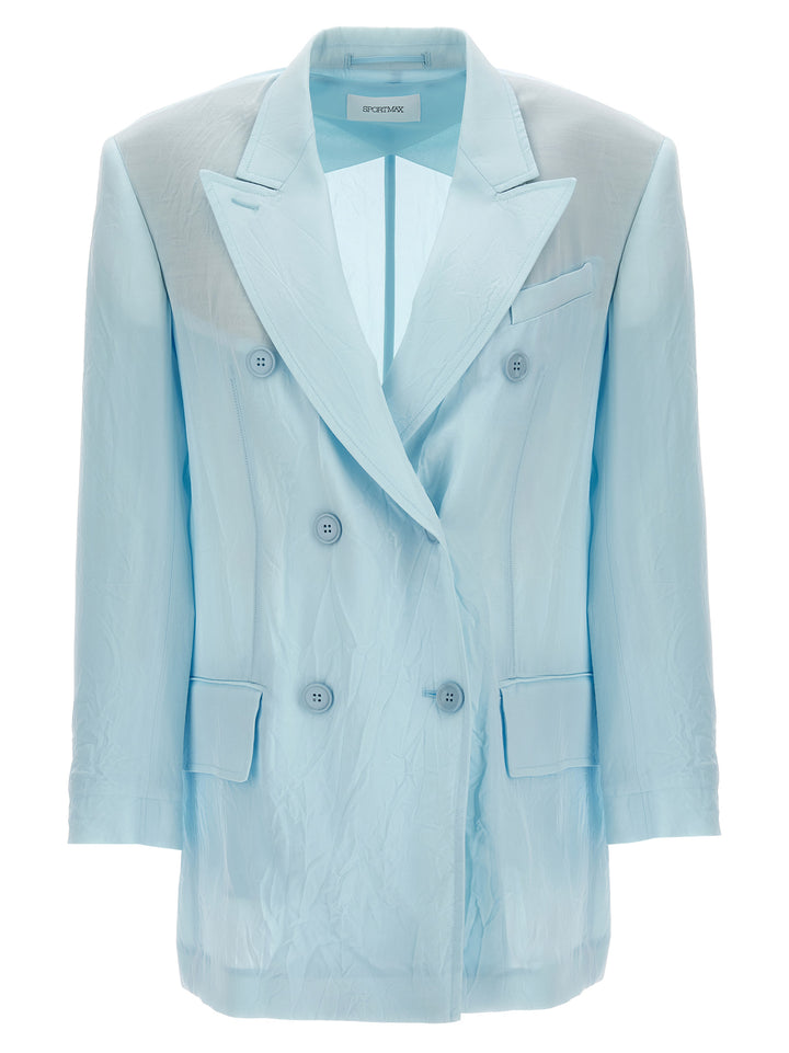 Sportmax Zelig BlazerS - Light Blue | 7e28dcd0af1b1d80a49e40b0064411d1e36e3e2c