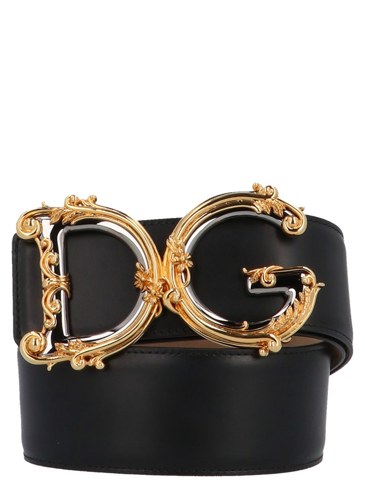 Dolce & Gabbana Dg Barocco Belts - Black | 6c9abc365ad80b2eb85707cbb13eb7f9c37f6922