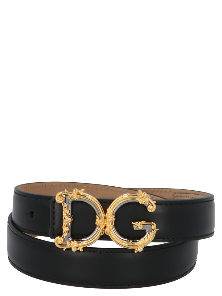 Dolce & Gabbana Dg Girl Belts - Black | 183fa908d2b2f95538b003d908386cca74708d8b