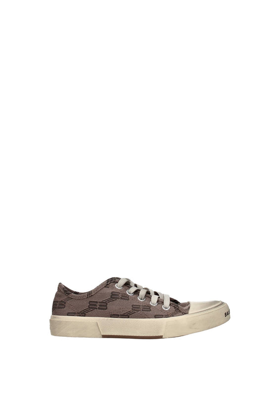 Sneakers paris low Fabric Gray Brown