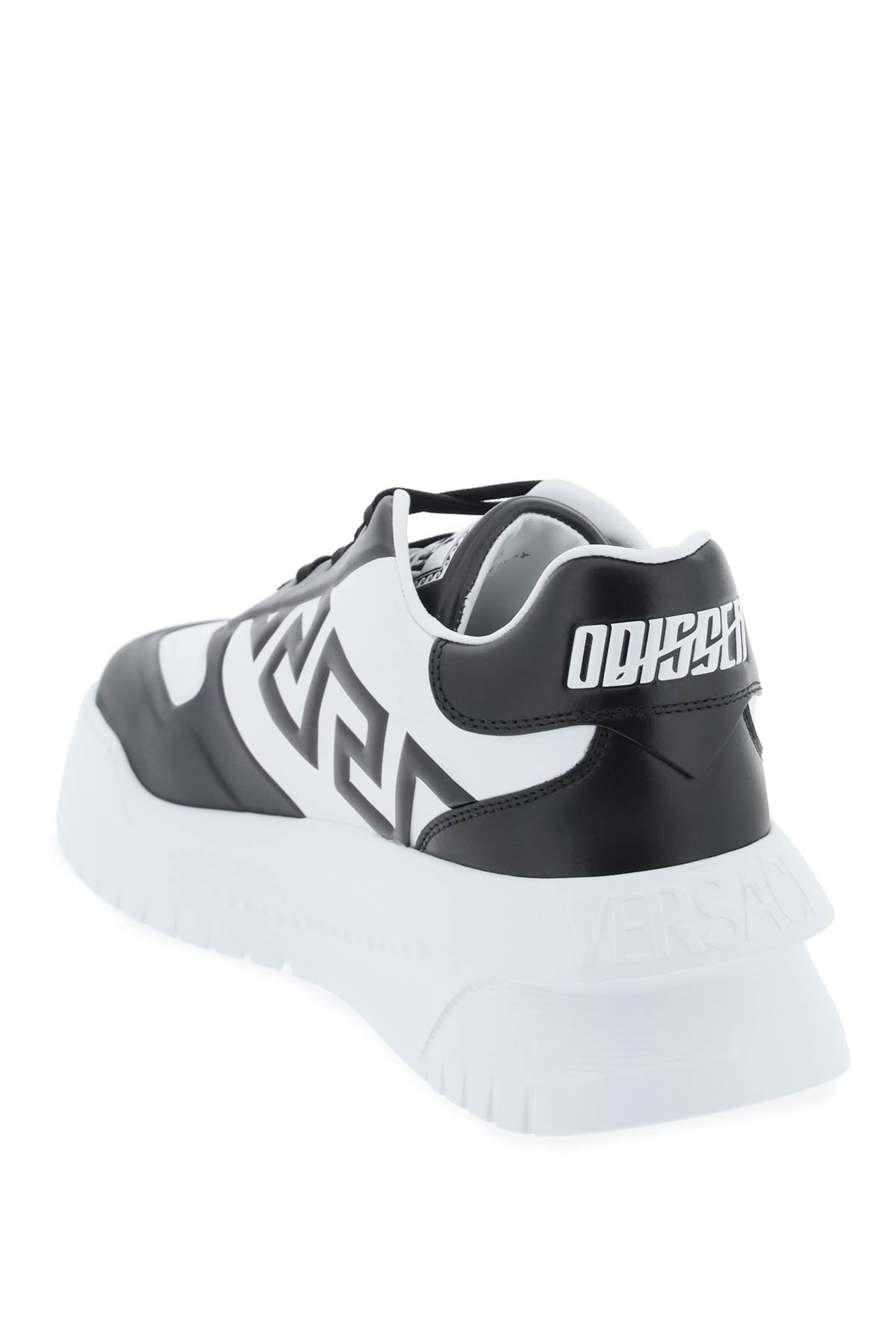 Shop Versace Odissea Sneakers In White, Black