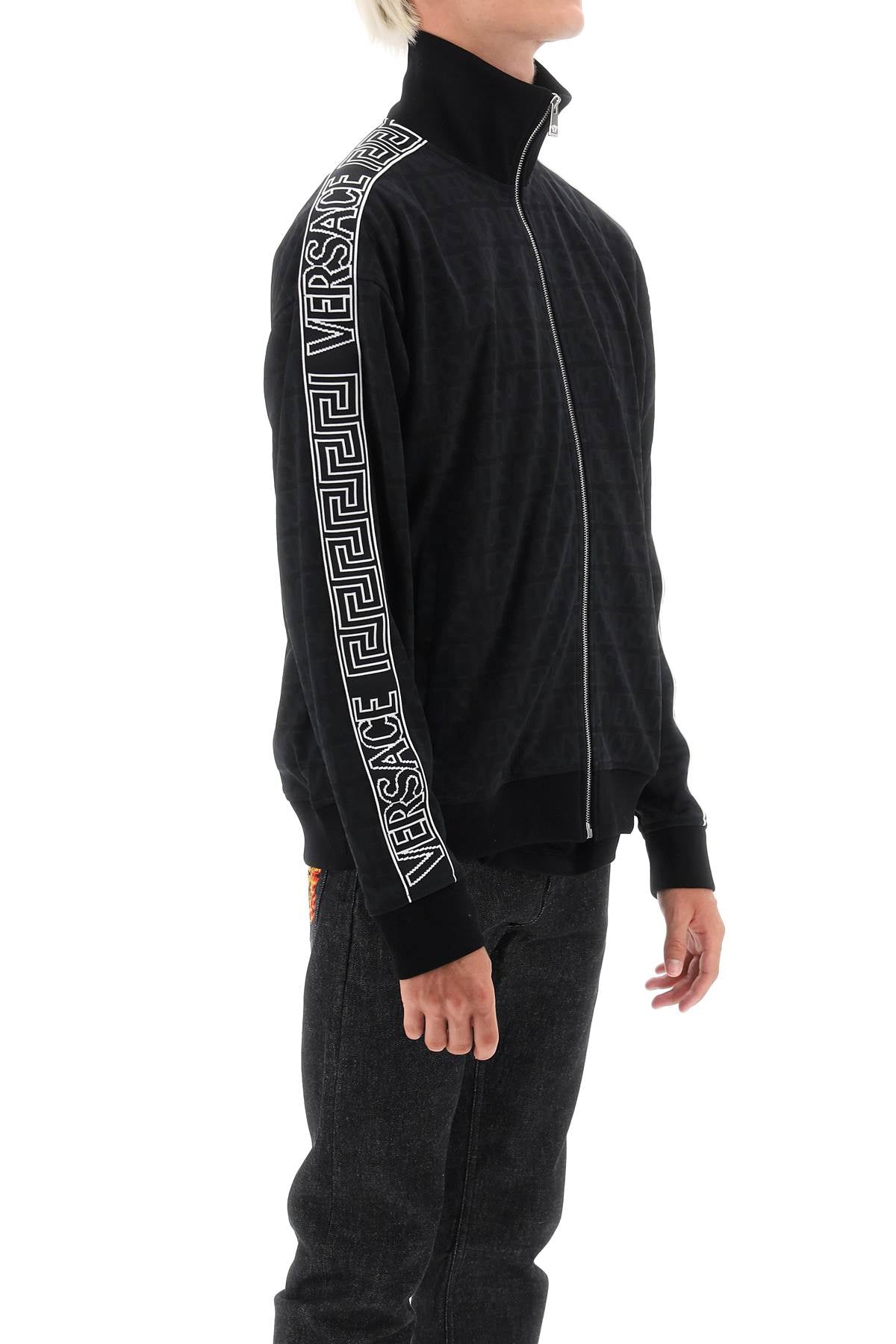 Shop Versace Allover Track Sweatshirt