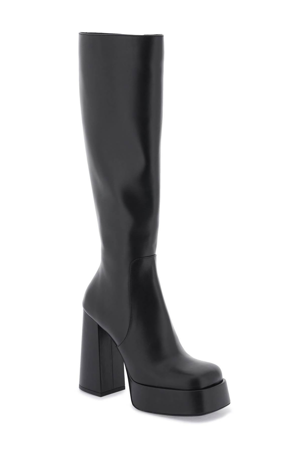 Shop Versace Aevitas Boots In Black