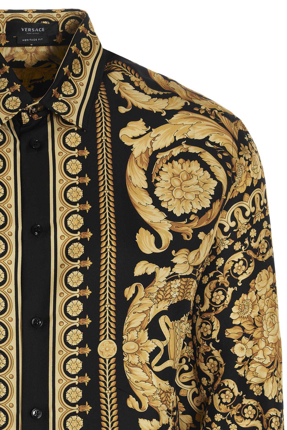Shop Versace 'barocco' Shirt In Multicolor