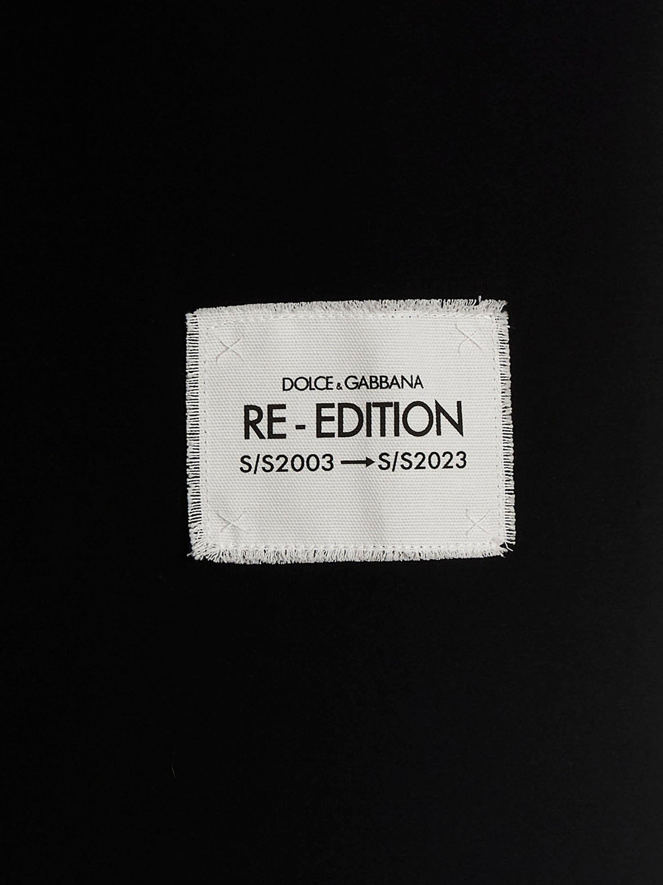 Shop Dolce & Gabbana Re-edition S/s 2003 Tops Black