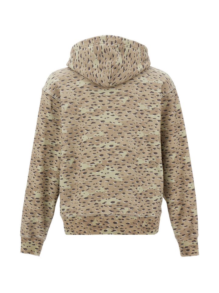 Camo Leopard Sweatshirt Beige