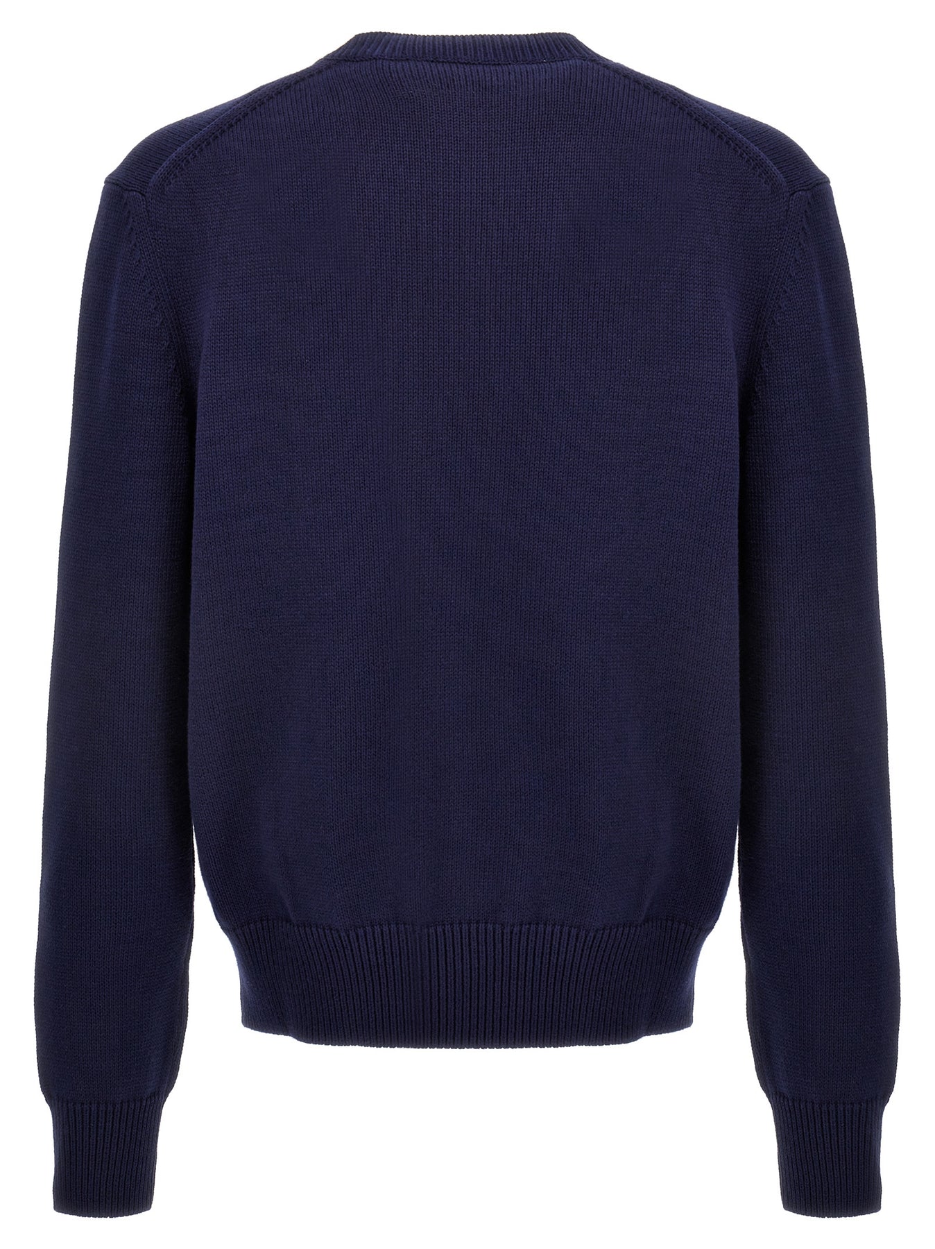 Shop Alexander Mcqueen Logo Embroidered Sweater Sweater, Cardigans Blue
