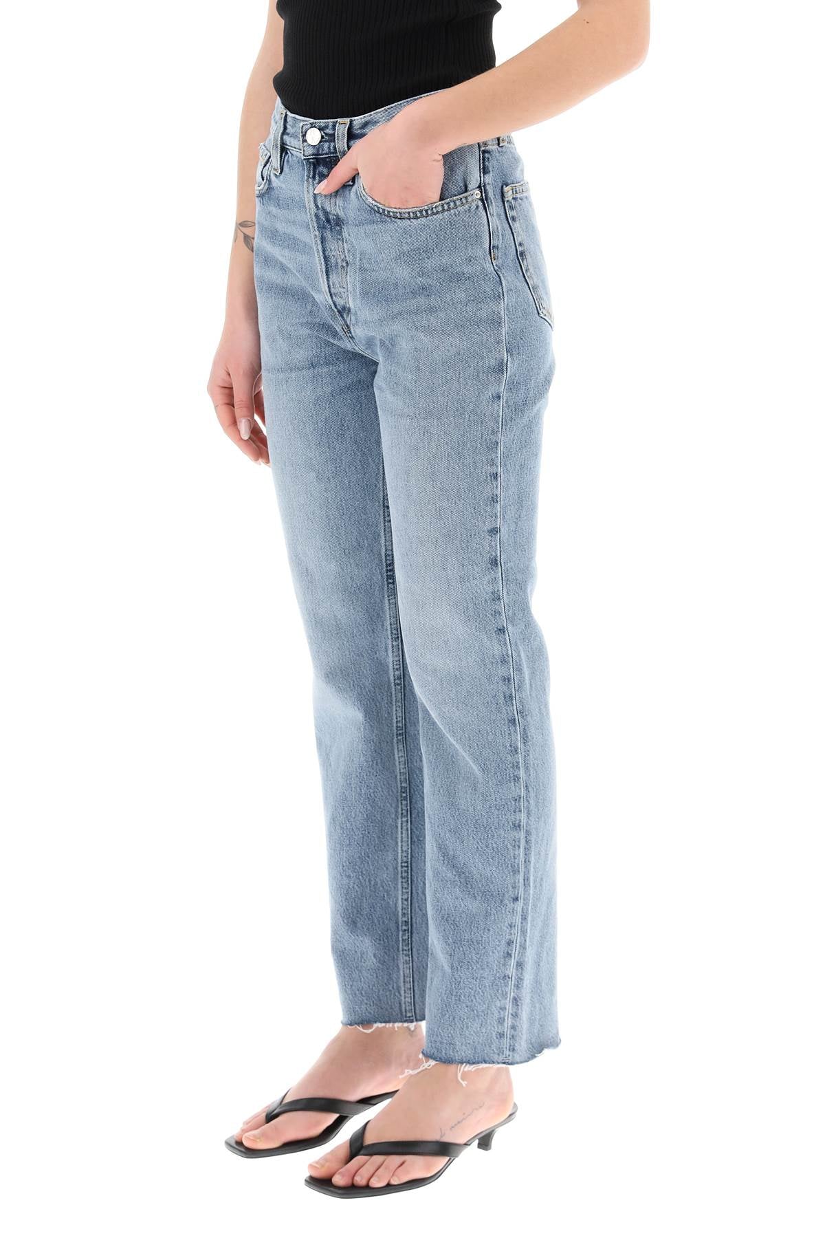 Shop Totême Classic Cut Jeans In Organic Cotton In Blue