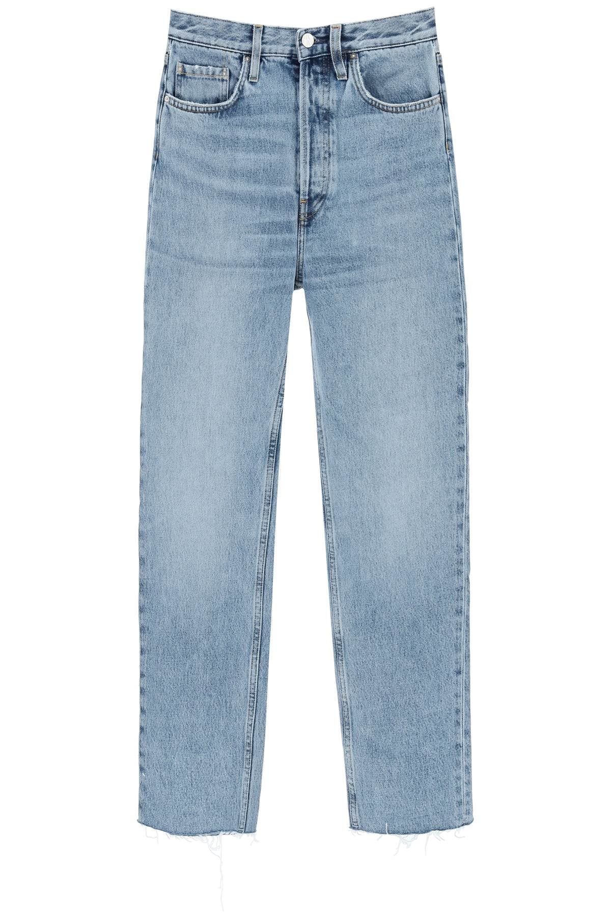 Shop Totême Classic Cut Jeans In Organic Cotton In Blue