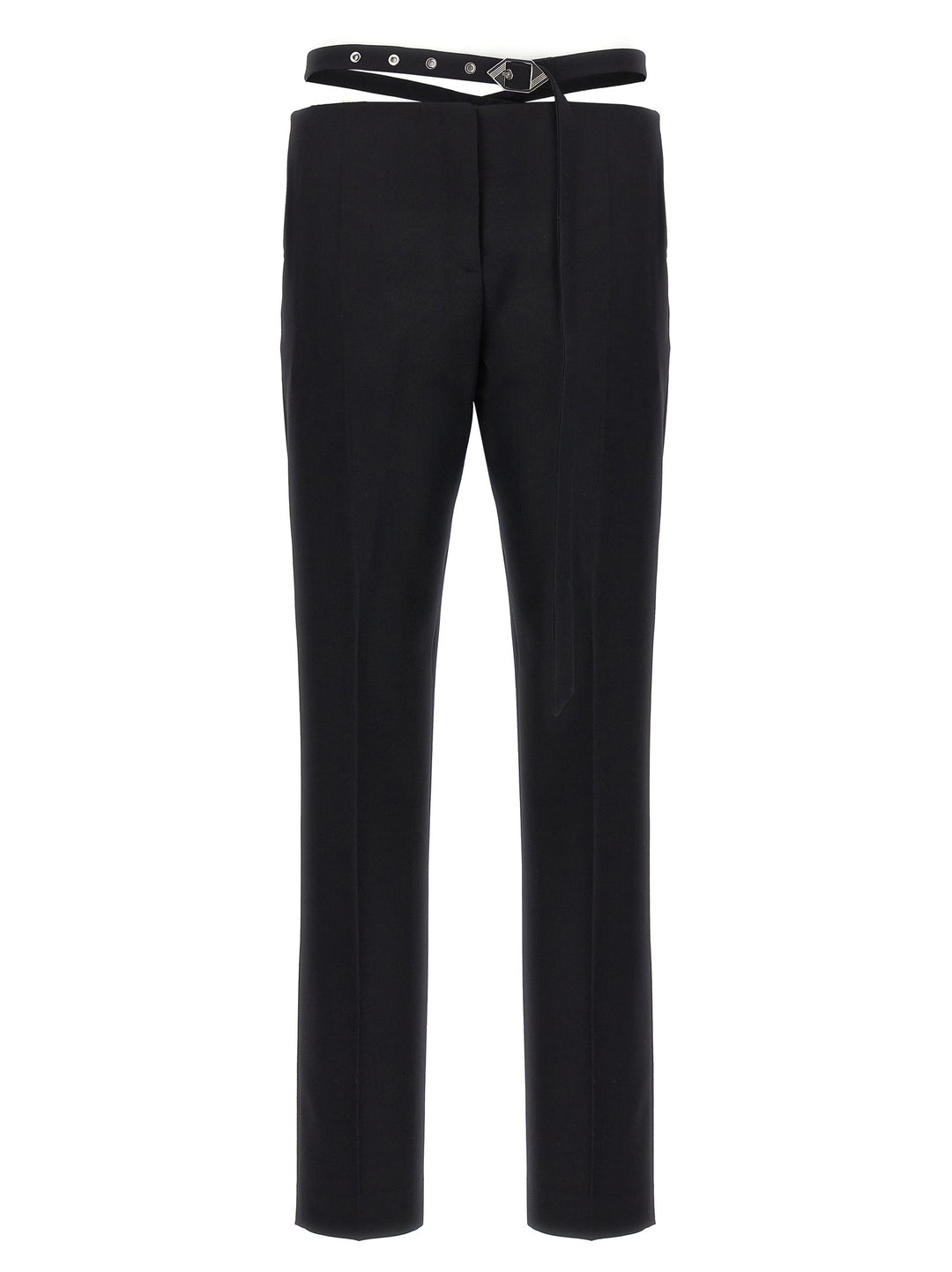 The Attico Belt Detail Trousers Pants - Black | 3fb856d90df14277e6cf90cb2c2a2eafbaefdc00