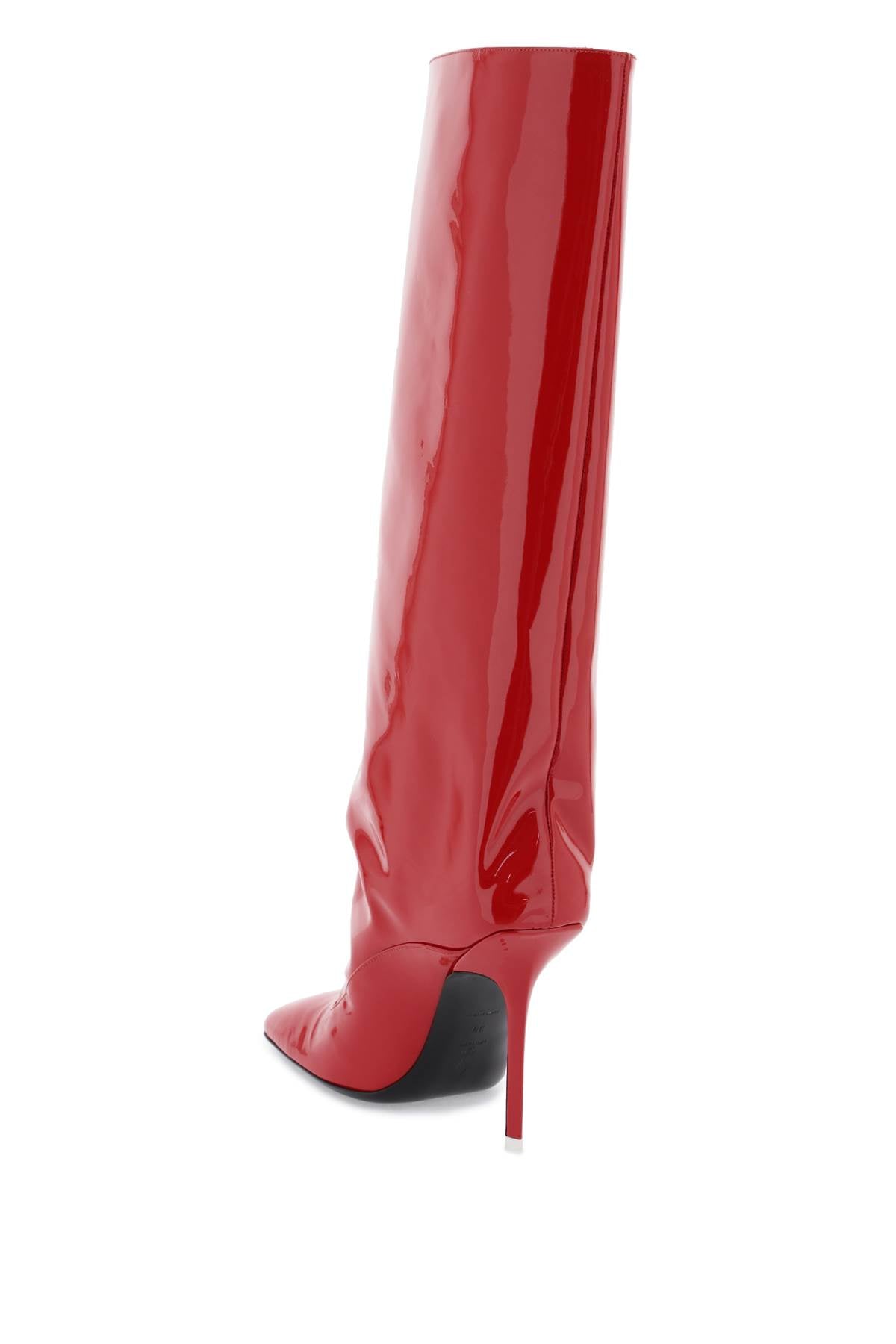 Shop Attico Sienna Tube Boots In Red