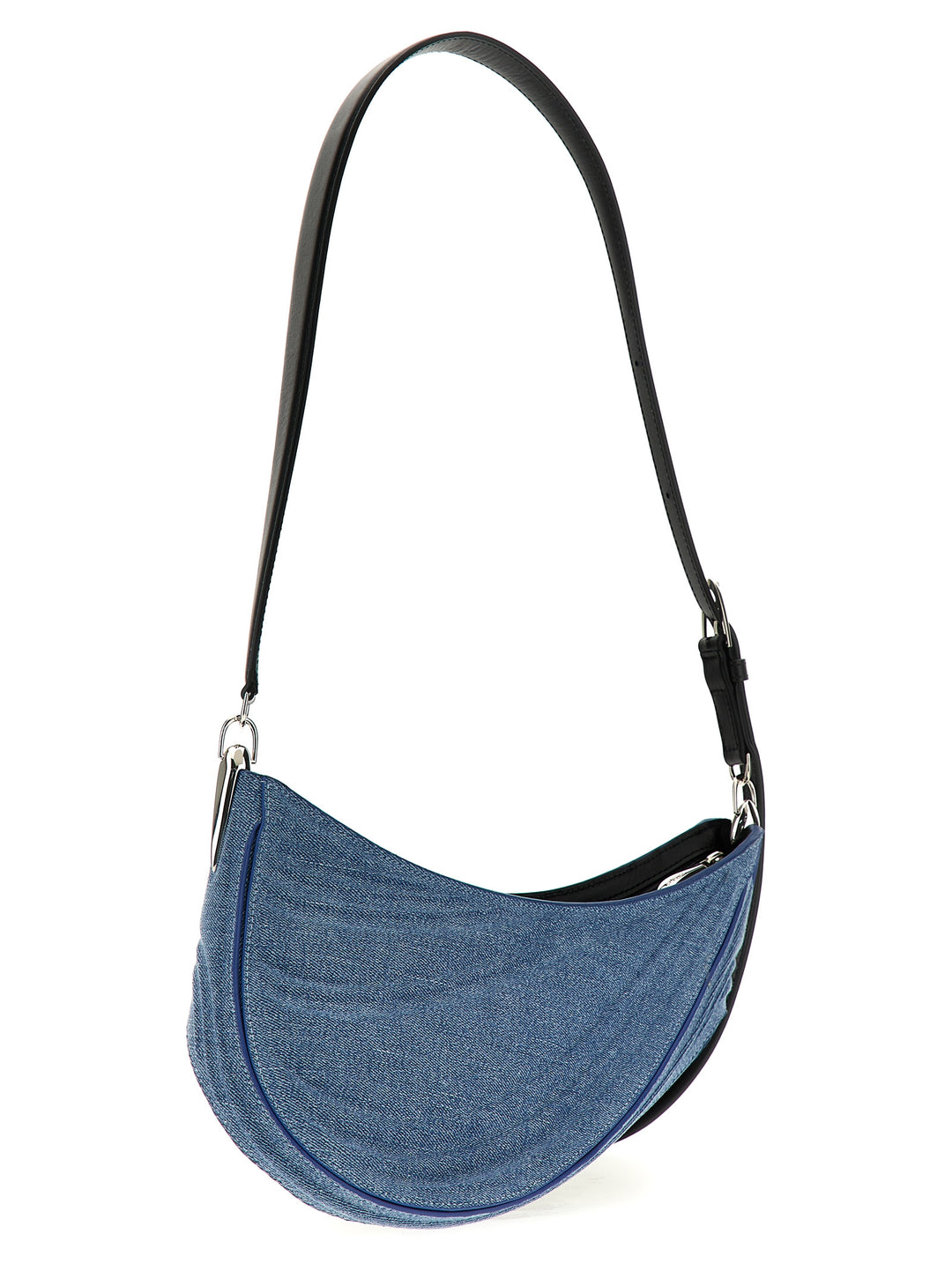 Mugler Medium Denim Spiral Curve 01 Shoulder Bags - Blue | d6a061368e96745e2cfa56ef9ea3628bde99372d