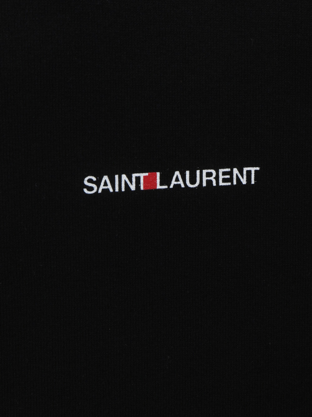 Shop Saint Laurent Cotton Sweatshirt With Ton Sur Ton Embroidered Logo