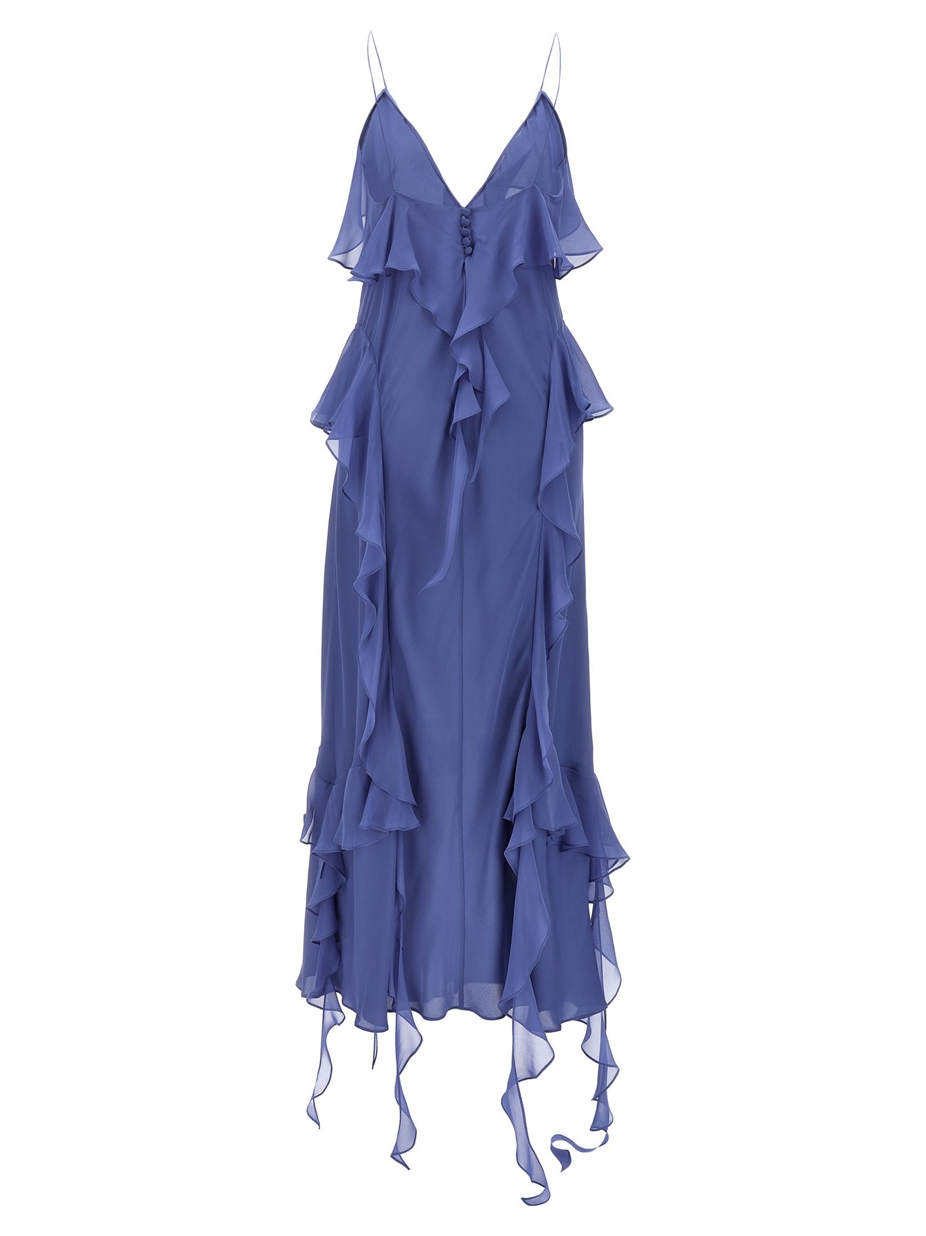 Shop Khaite Pim Dresses In Blue