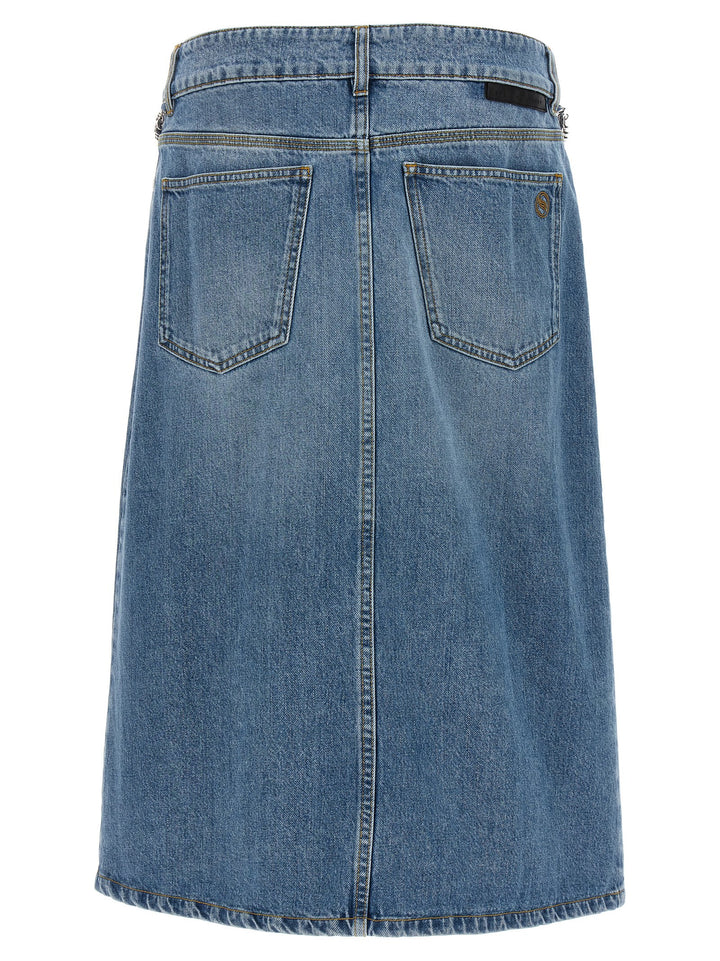Stella Mccartney Falabella Skirts - Light Blue | c6b75d0b1b7c037716249a3ec54ca4f7c8a2831d