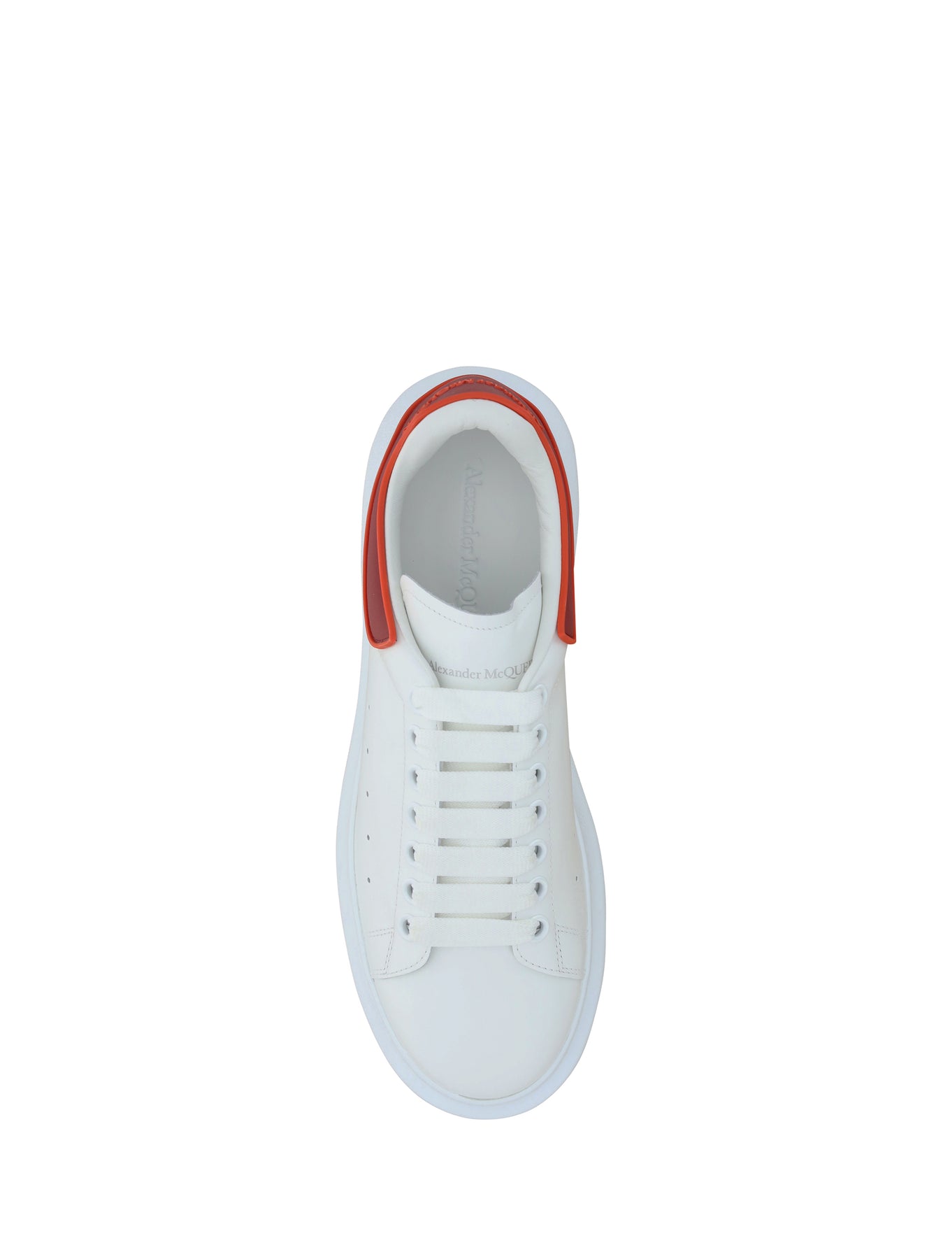 Shop Alexander Mcqueen Sneakers In White/lust Red