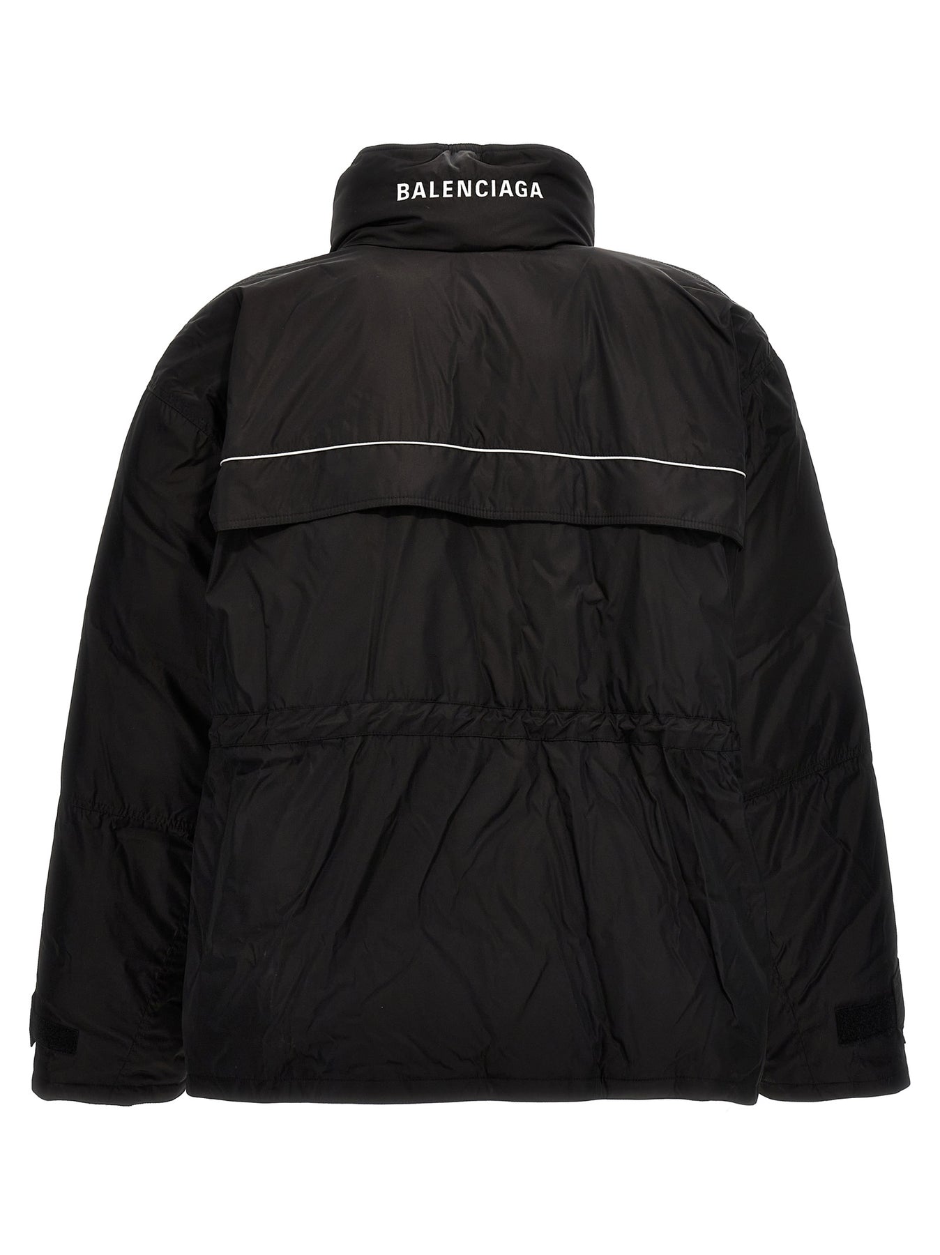 Shop Balenciaga Wrap Casual Jackets, Parka Black