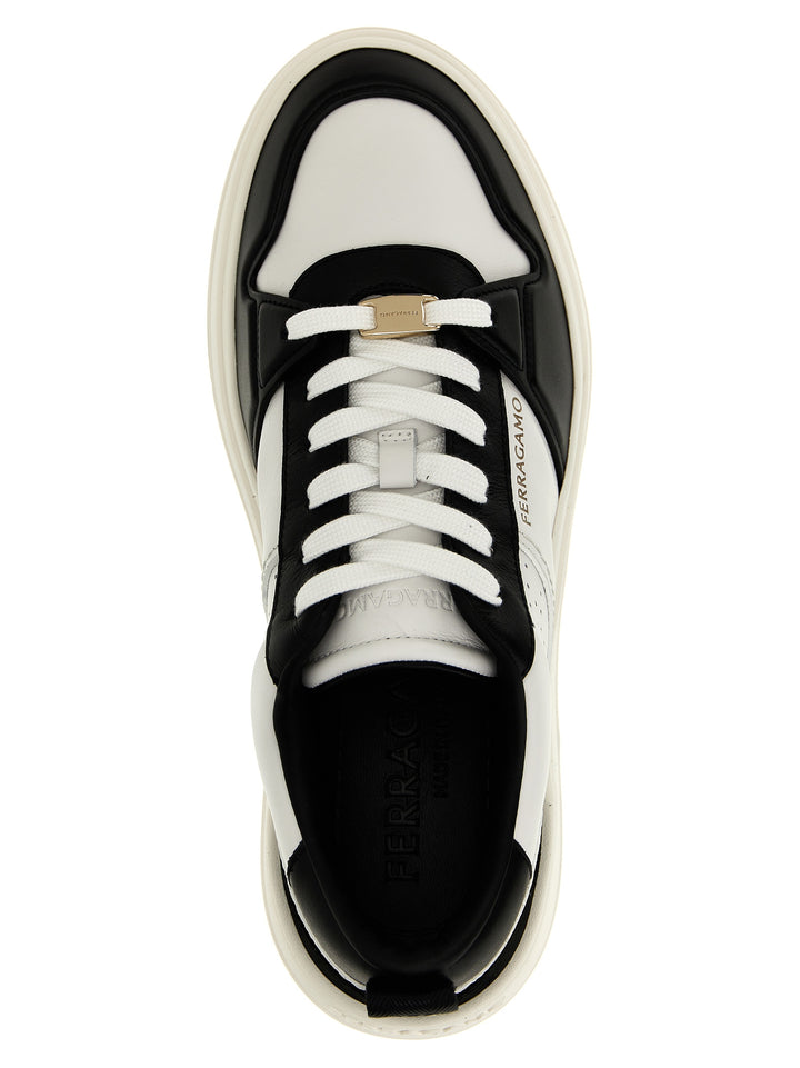 Ferragamo Dennis Sneakers - White/Black | 1461533bf877d1ceb9129e46584d8f94aed6bf2a