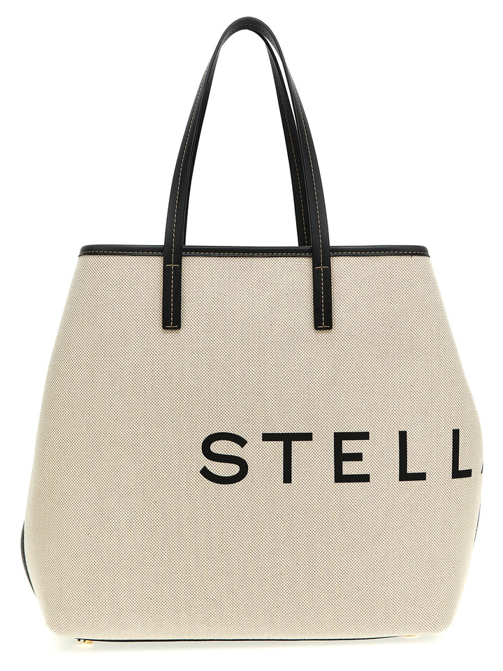 Stella Mccartney Logo Tote Bag - Beige | fd23df6266ab0b045af8e71cfc17f832acc94a36