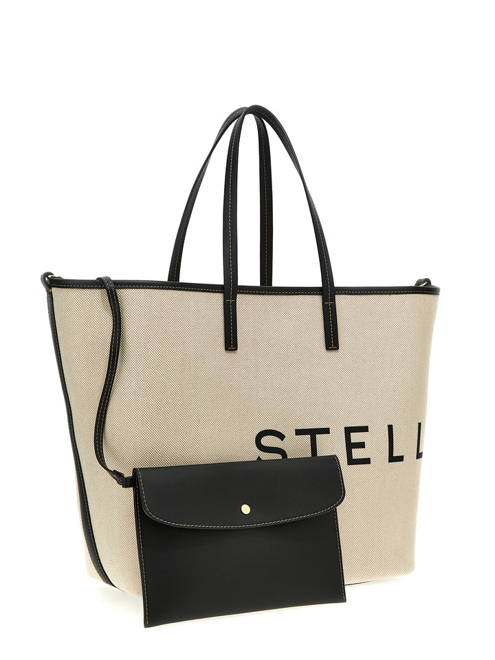 Stella Mccartney Logo Tote Bag - Beige | 9db764eff77282e4373dfd27fb61a48373bf676c